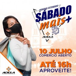 Campanha “Sábado Mais +” da Acicla acontece no dia 10 de julho